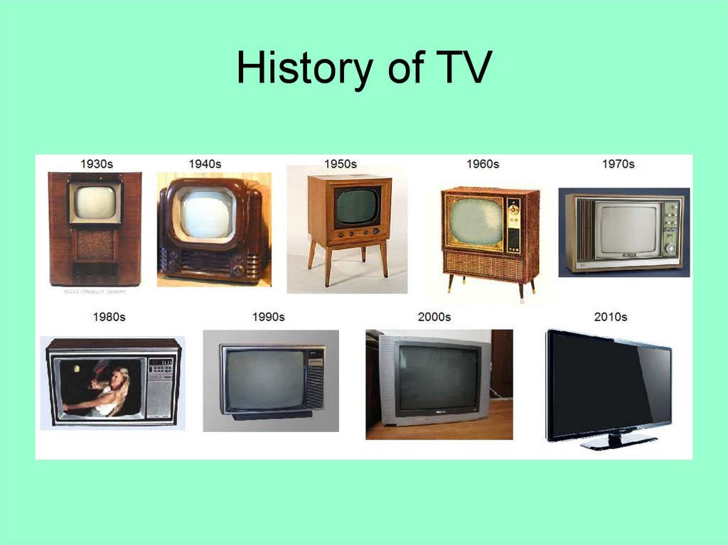 History of TV - online presentation