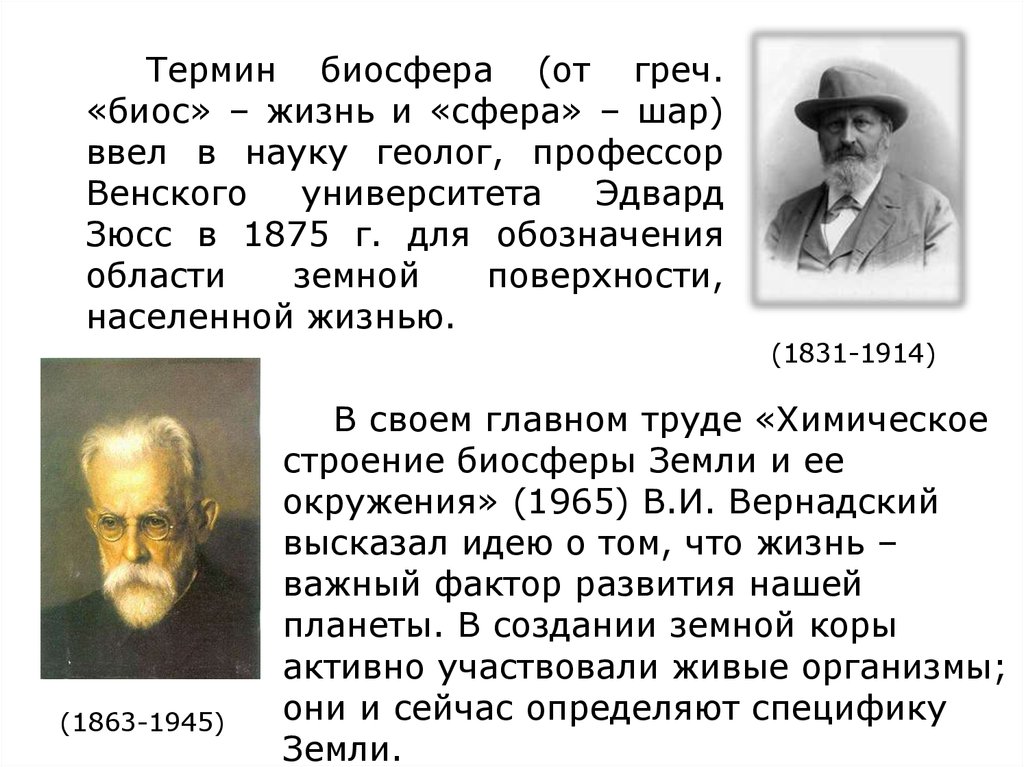 Понятие биосферы. Биосфера Зюсс Вернадский. Термин Биосфера ввел в науку. Автор термина Биосфера. Термин Биосфера был введен.