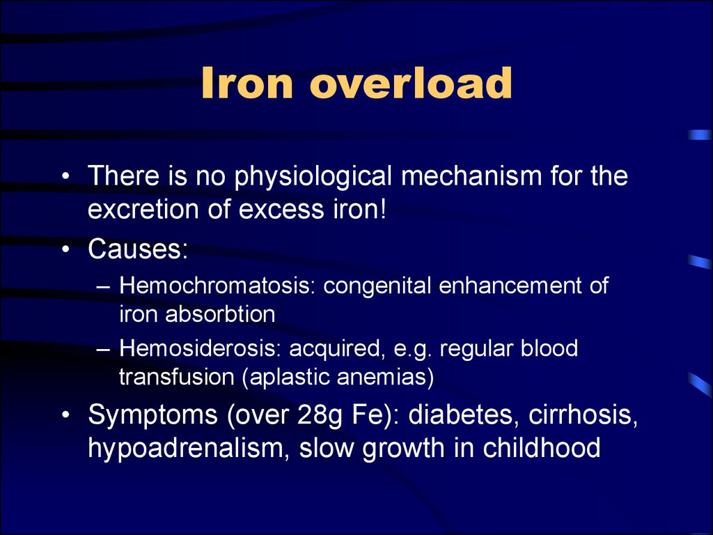 Iron overload