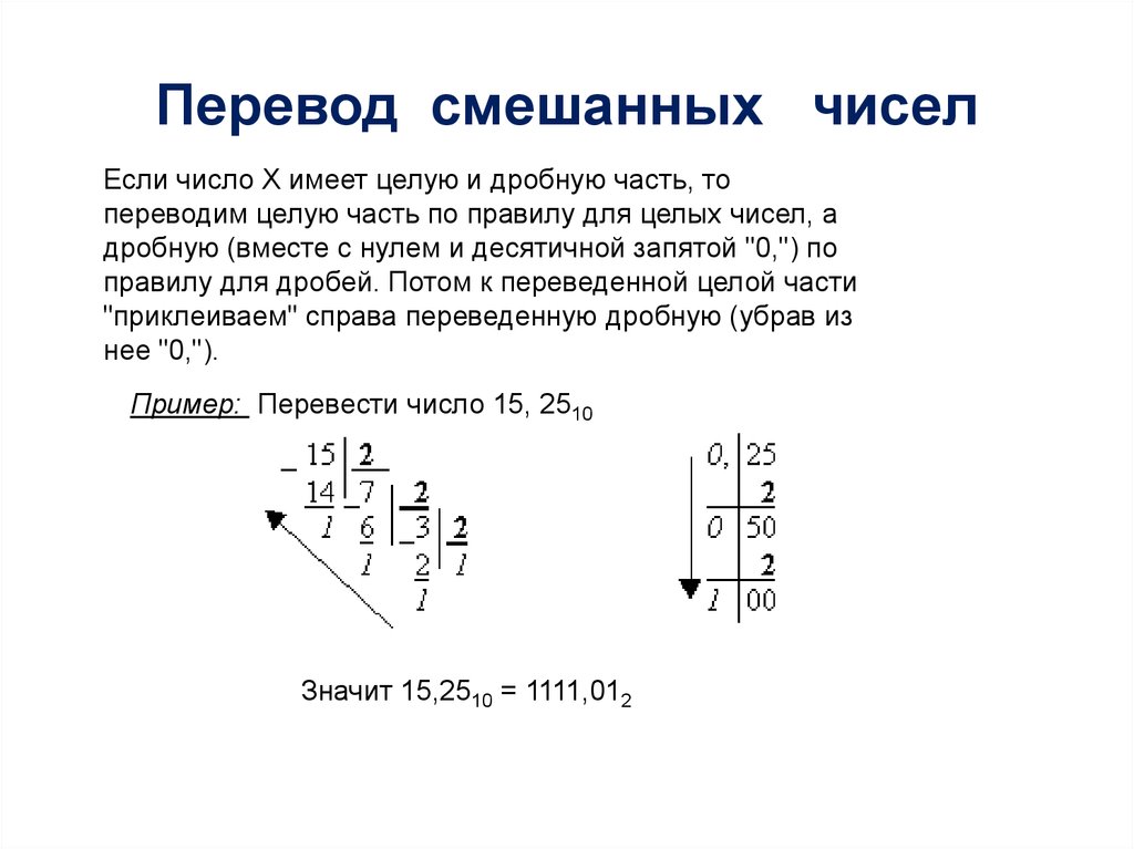 Перевести в натуральное число