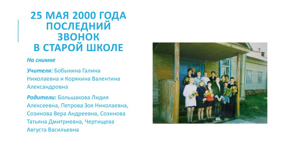 5 мая 2000. Бобыкина любовь Николаевна. 25 Мая 2000 года.