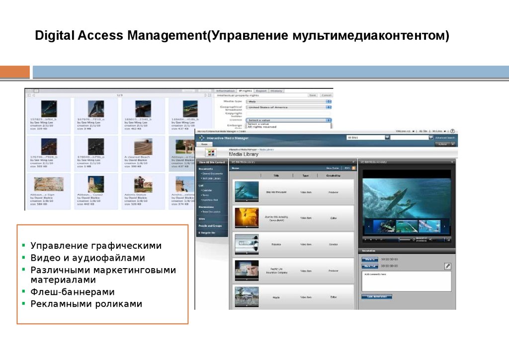 Digital Access Management(Управление мультимедиаконтентом)