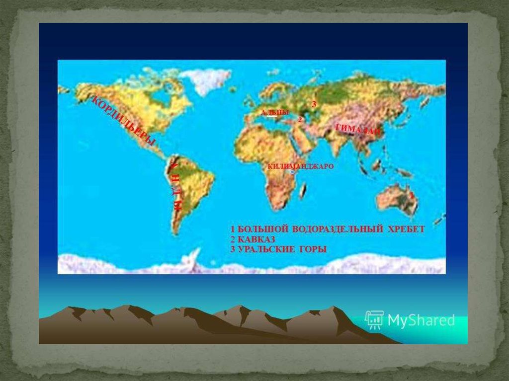 Большой водораздельный хребет на карте полушарий. Горы – Кавказ, Анды, Кордильеры, Гималаи. Гималаи Анды Кордильеры на карте. Гималаи Альпы Кордильеры Анды. Гималаи Альпы Кордильеры Анды на карте.