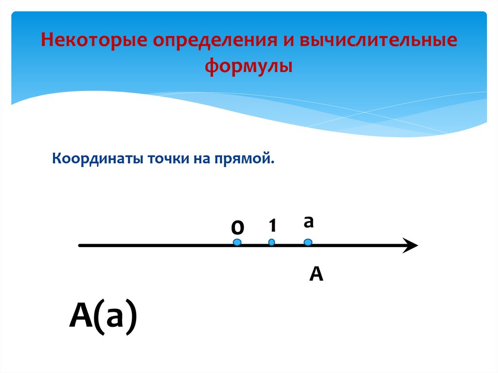 Некоторые определение. Координаты точки на прямой. Точка на прямой. Определить координаты точек на прямой. Координаты точки на отрезке.