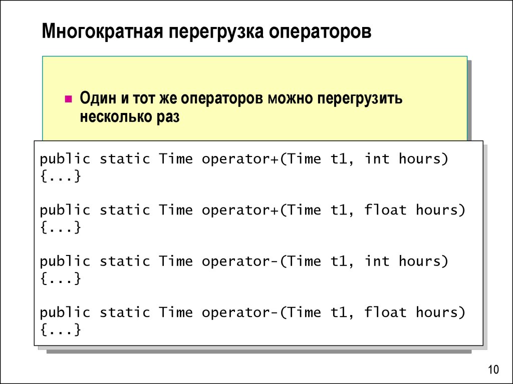 Перегрузка оператора вывода