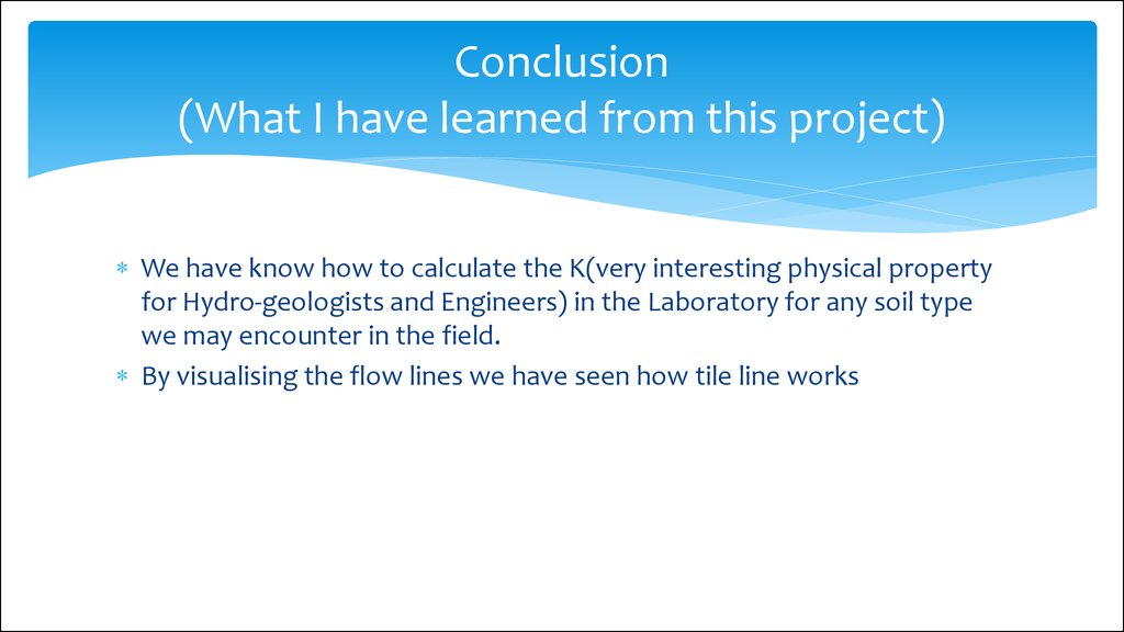 Conclusion (What I have learned from this project)