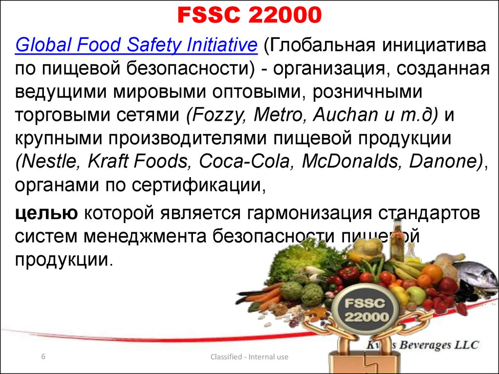 Fssc 22000 версия 6