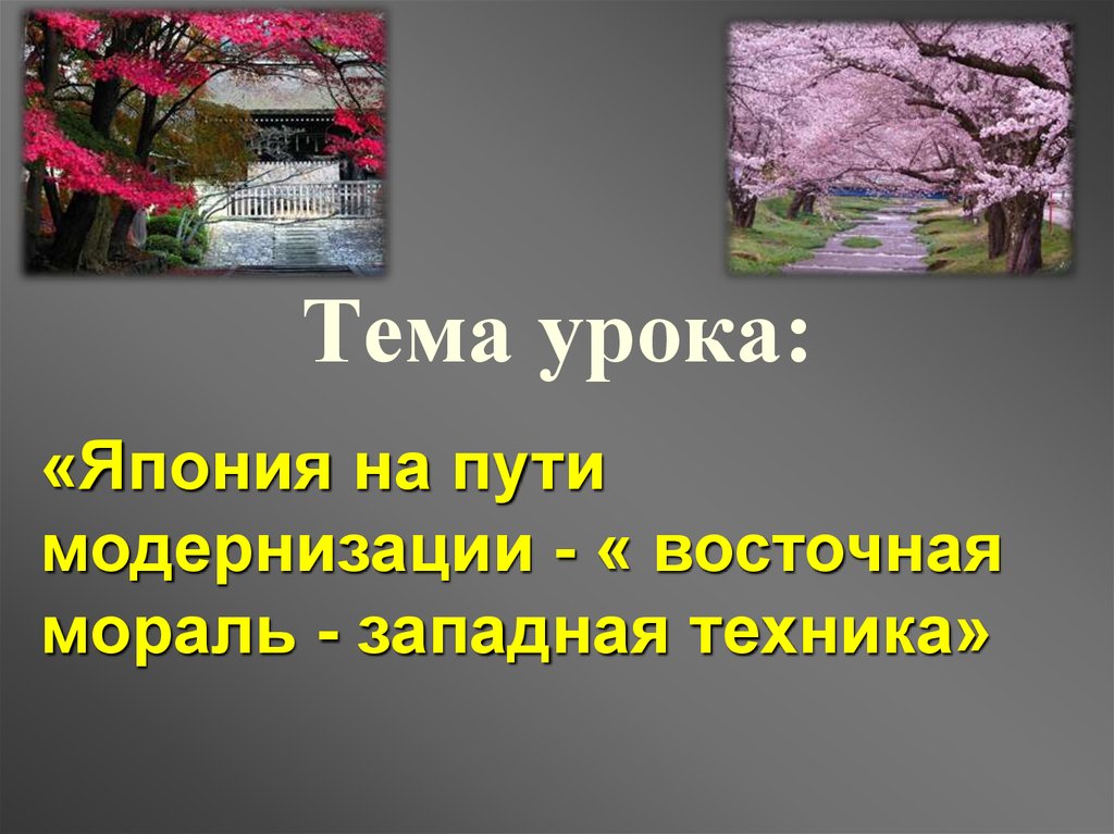 Япония на пути модернизации восточная мораль западная техника презентация