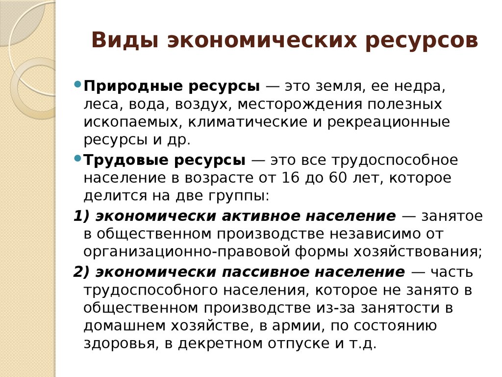 Экономические ресурсы виды. Виды экономических ресурсов. Природные ресурсы в экономике. Виды экономических ресурсо. Виды ресурсов в экономике.