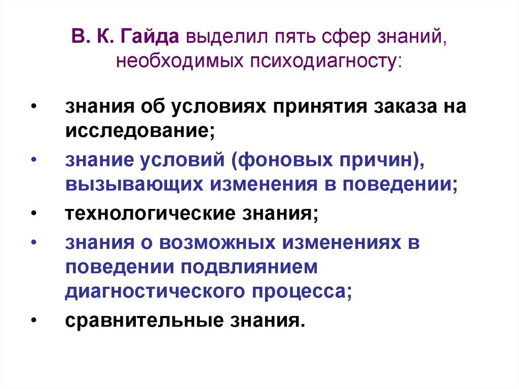 Условия знания. Гайд. Гайд психолога.