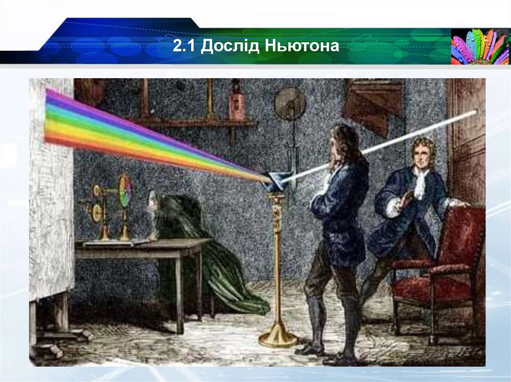 2.1 Дослід Ньютона