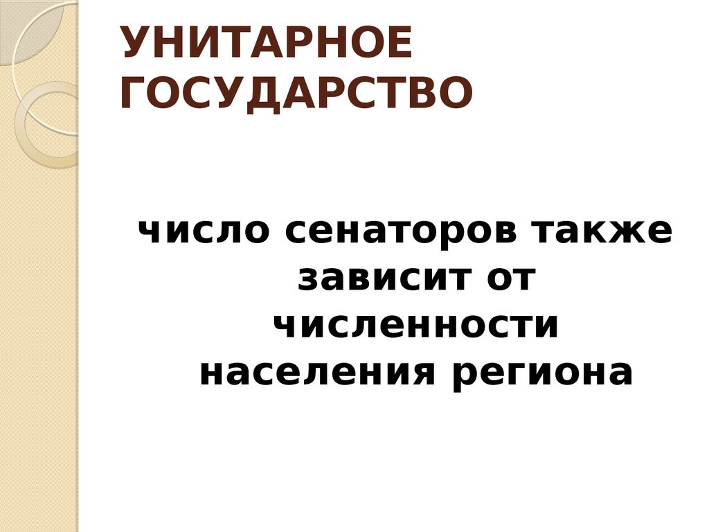 Унитарное государство презентация