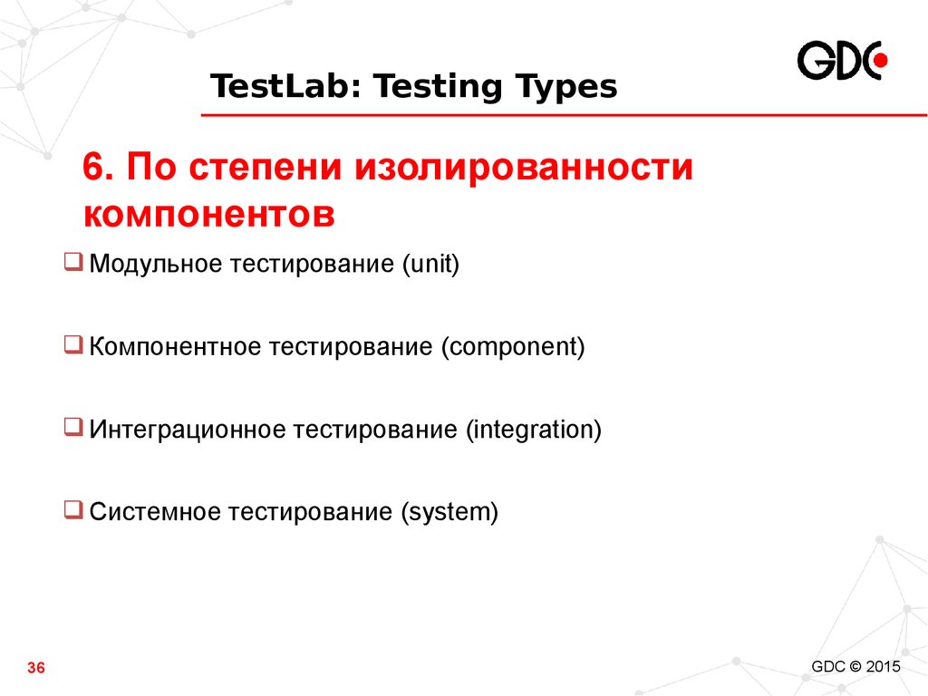 TestLab: Testing Types