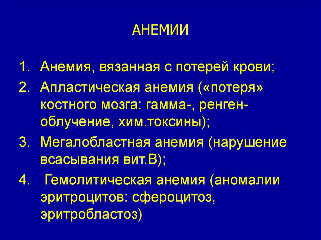 АНЕМИИ