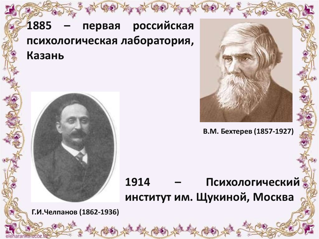 Первая психологическая. Бехтерев лаборатория в Казани. Первого в России психологического института;. Челпанов Бехтерев. Первая в России психологическая лаборатория 1885.