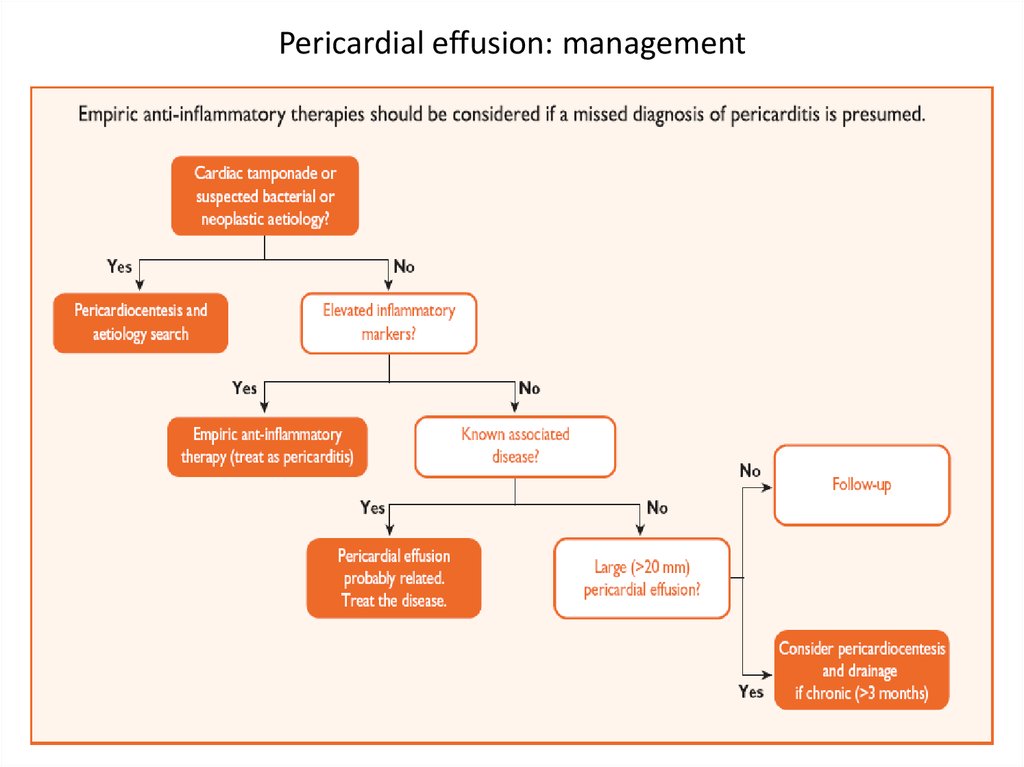 Pericardial effusion: management
