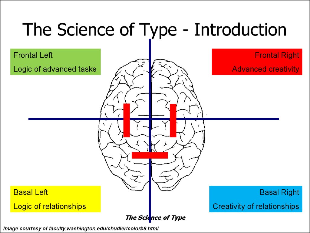 Left front. Types of Science. Types of Scientists. Types of Pedagogy.