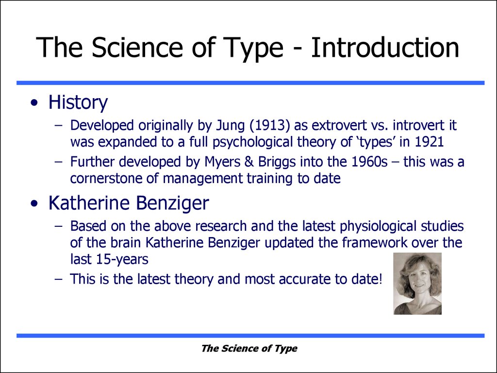 The Science of Type - Introduction