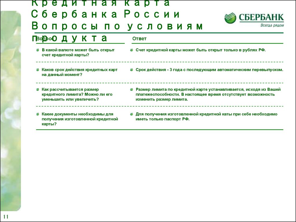 Кредитные карты Сбербанка России - презентация онлайн