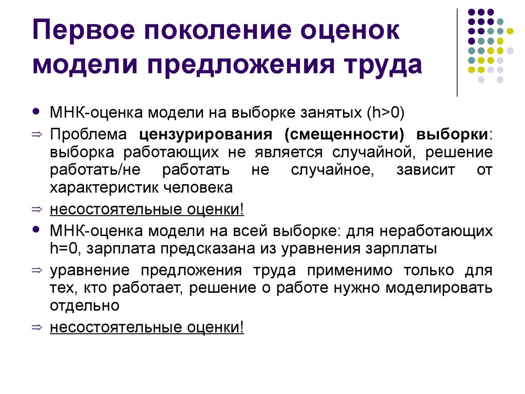 Поколение предложения. Поколение предложение. Эластичность предложения труда по ЗП?. Цензурированная модель выборки. Эластичность по заработной плате.