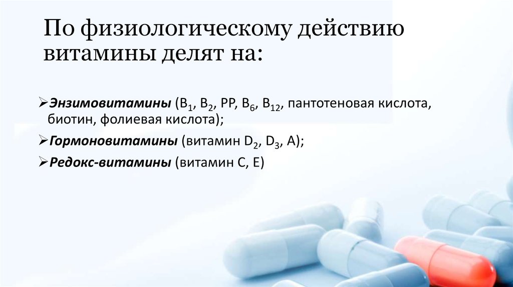 Витаминные препараты презентация