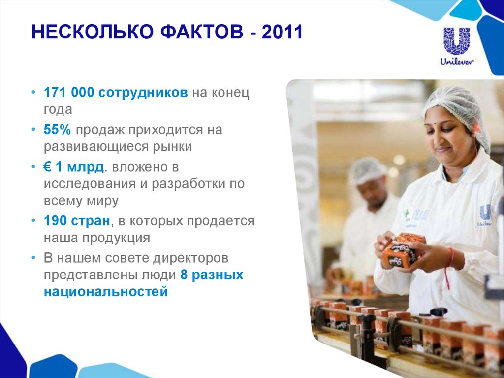 Работники фактов. Unilever презентация.