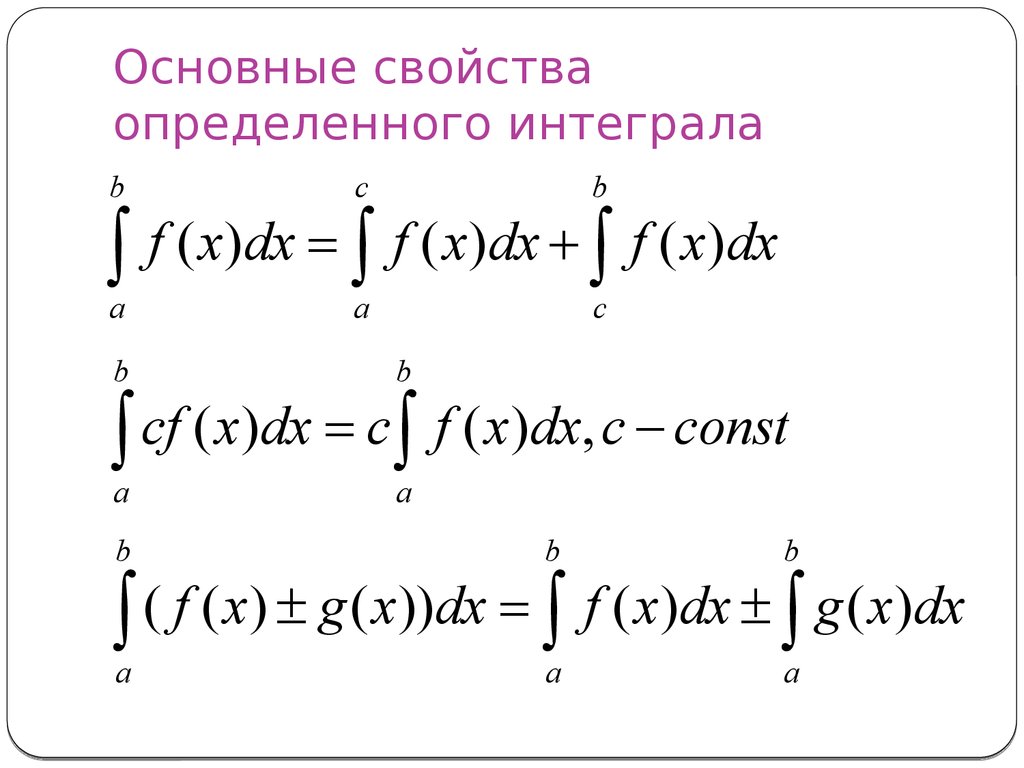 Основная формула определенного интеграла. Основные формулы определенного интеграла. Формулы определенных интегралов. Определенный и неопределенный интеграл формулы. Свойства и формулы интегрирования..