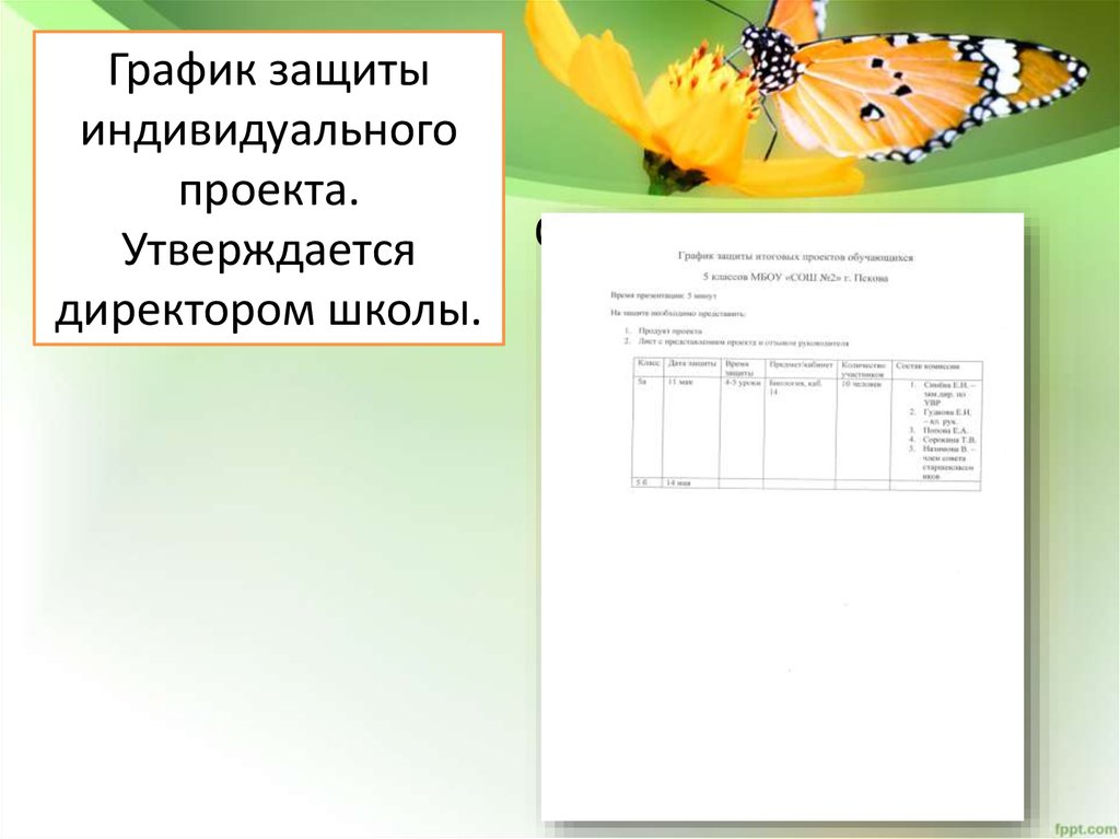 Протокол защиты проектов