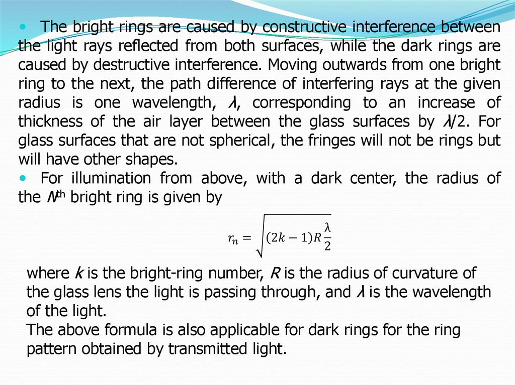 To determine wavelength of sodium light using Newton's Rings. | E-manuals