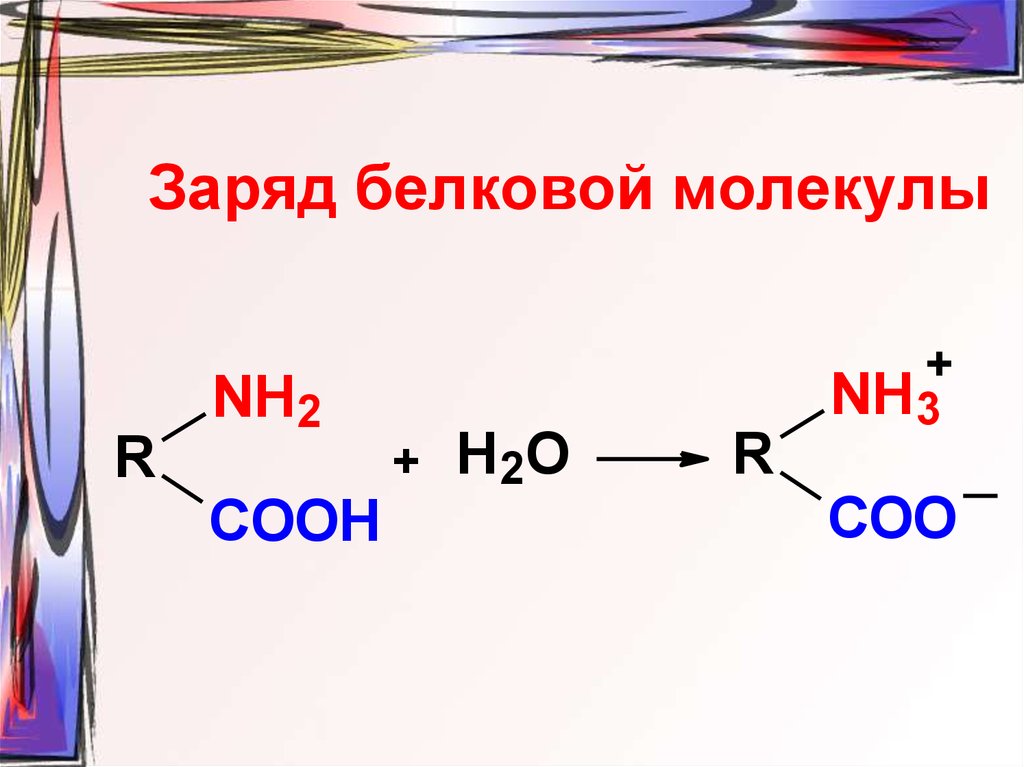 Заряд молекулы