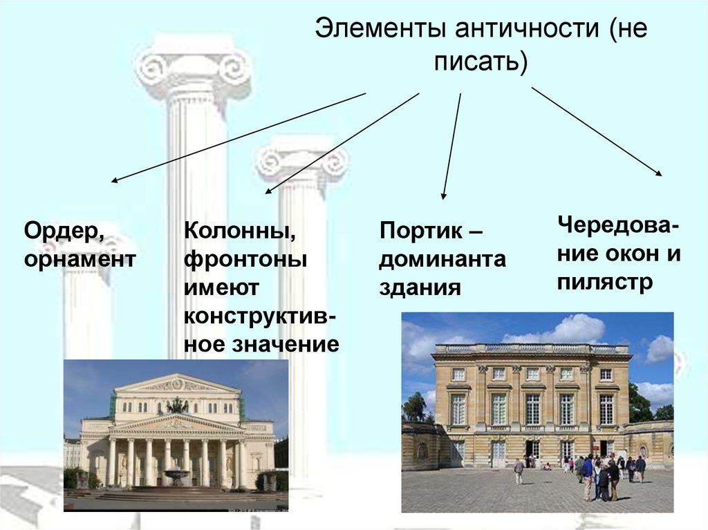 Соедините названия архитектурных сооружений и стили