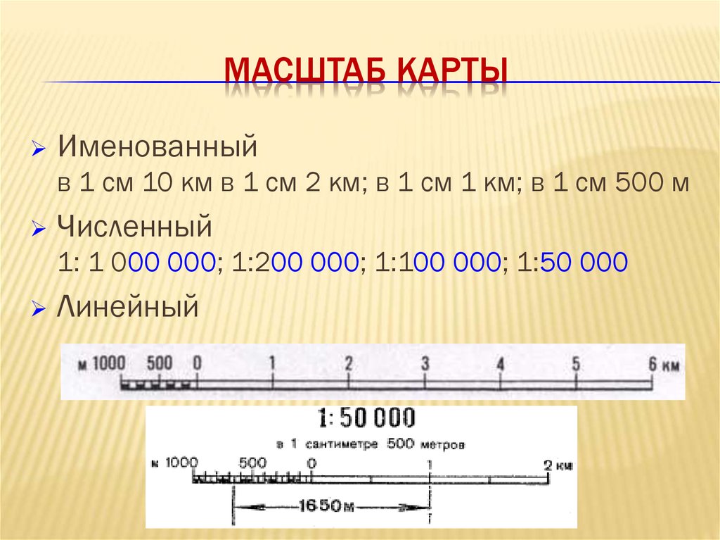 Большой масштаб на карте