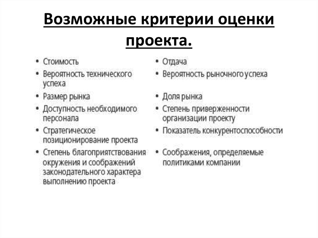 Технические критерии. Критерии оценки масштабного проекта. Критерии технического проекта. Возможные критерии. Технический критерий.