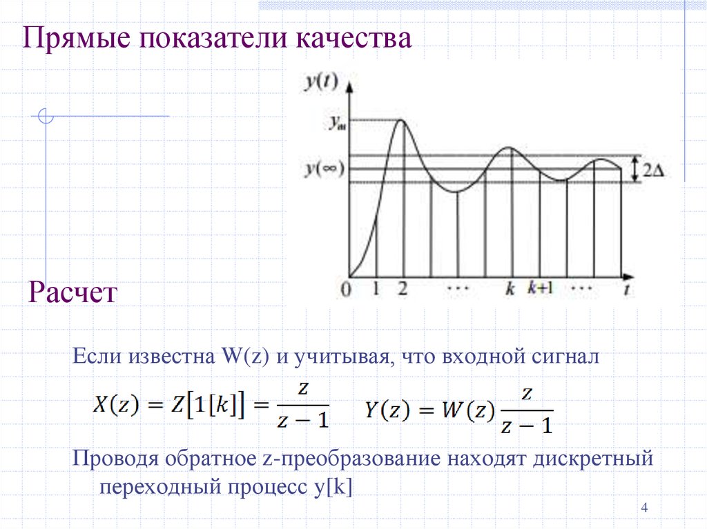 Прямые показатели качества