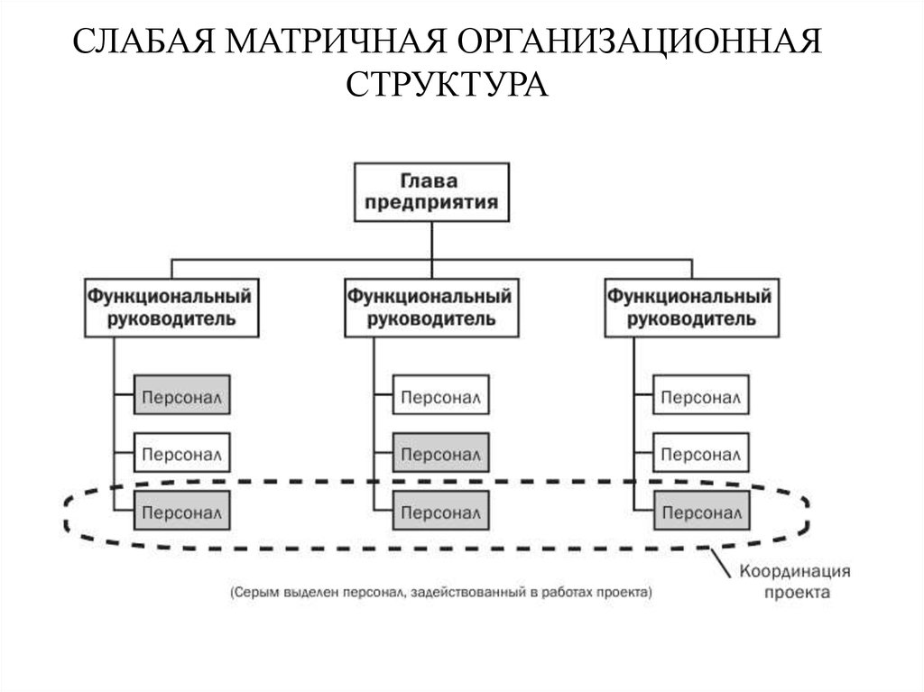Какая организационная структура применяется для крупных проектов матричная проектная функциональная