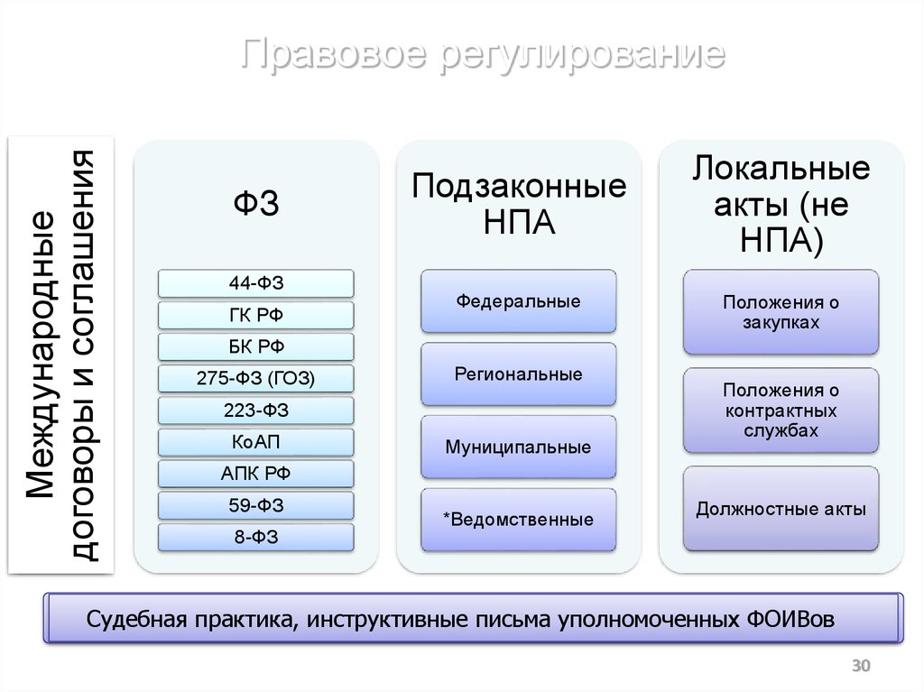 Базы нормативных правовых актов и судебной практики. НПА регулирующие судебное делопроизводство. ФОИВ расшифровка. Правовое положение закупов.