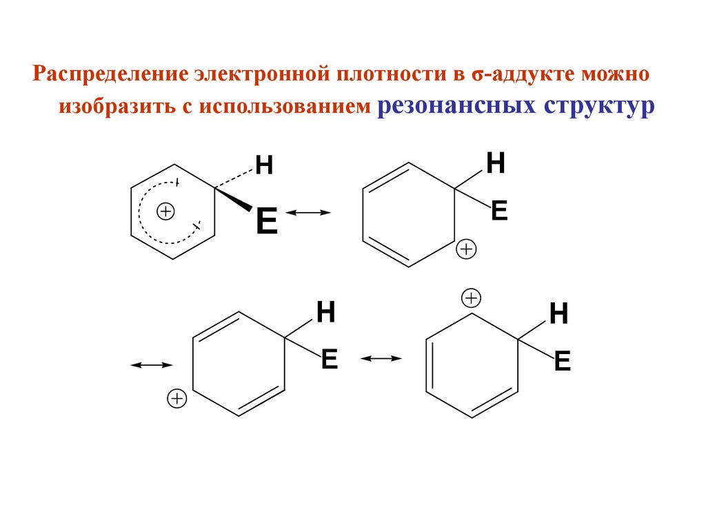 Высокая электронная плотность. Этилбензол Электрофильное замещение. Резонансные структуры электрофильного замещения. Стереохимия электрофильного замещения. Анилин резонансные структуры.