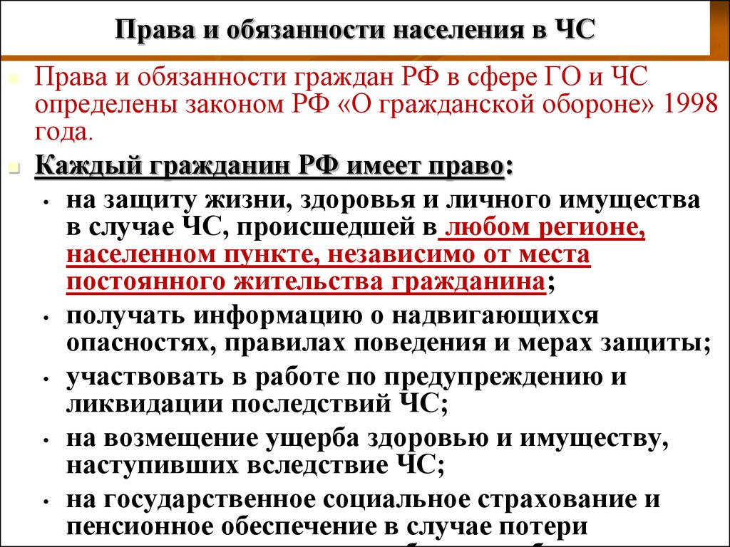 Подготовьте проект на тему роль государства и каждого гражданина в чрезвычайных ситуациях