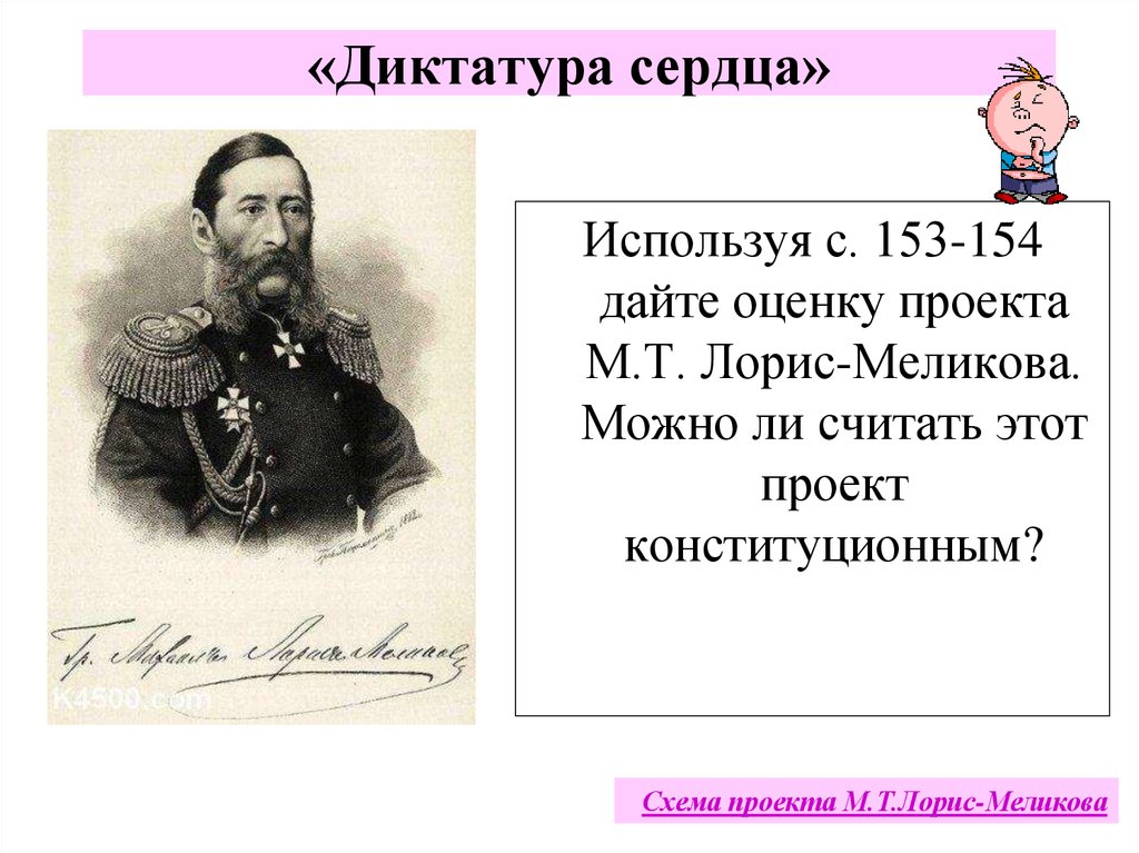 Какова судьба предложенного м т лорис меликовым проекта конституции после гибели александра ii