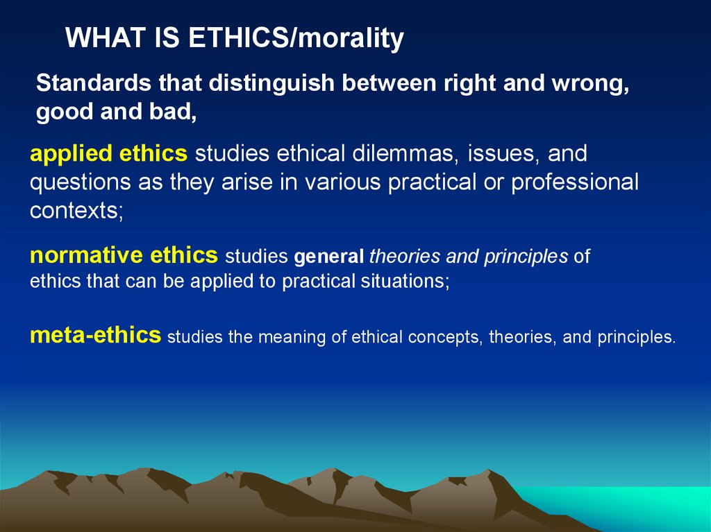 What Is Normative Ethics With Example