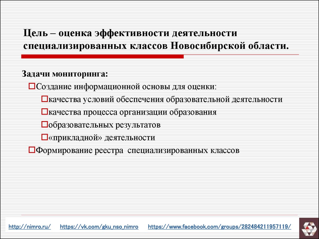 Оценка эффективности мониторинг