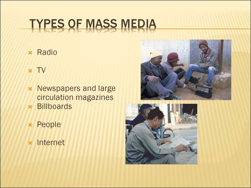 Mass Media Online Presentation