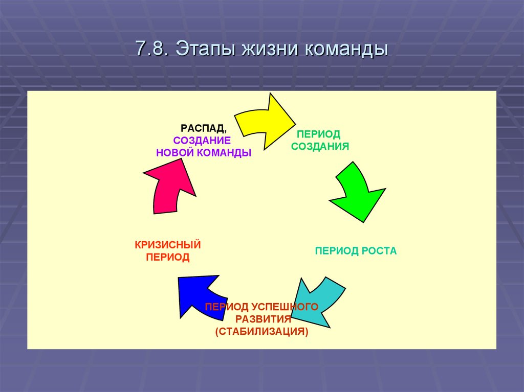 Этапы цикла команды