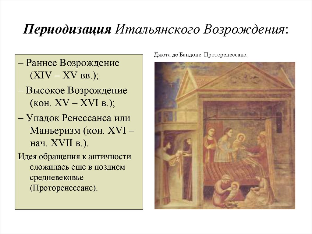 Возрождение xiv xvi вв. Искусство раннего Возрождения в Италии. Раннее Возрождение - XV В.. Культура раннего Возрождения в Италии 6 класс. Периодизация итальянского Возрождения.