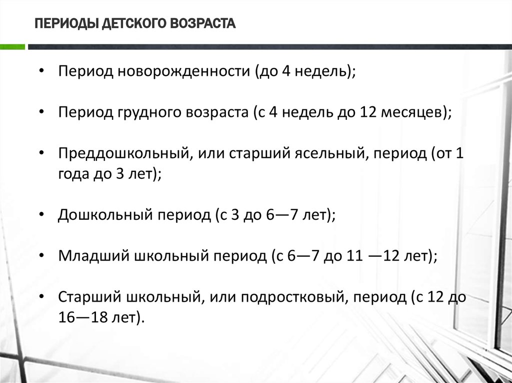 Период преддошкольного и дошкольного возраста презентация