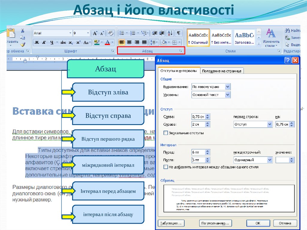 Выбери свойства абзацев отступ слева. Основные свойства абзацев. Властивості абзаца. Как изменить основные свойства абзаца. Абзацный отступ в диалоговом окне «Абзац» программы.