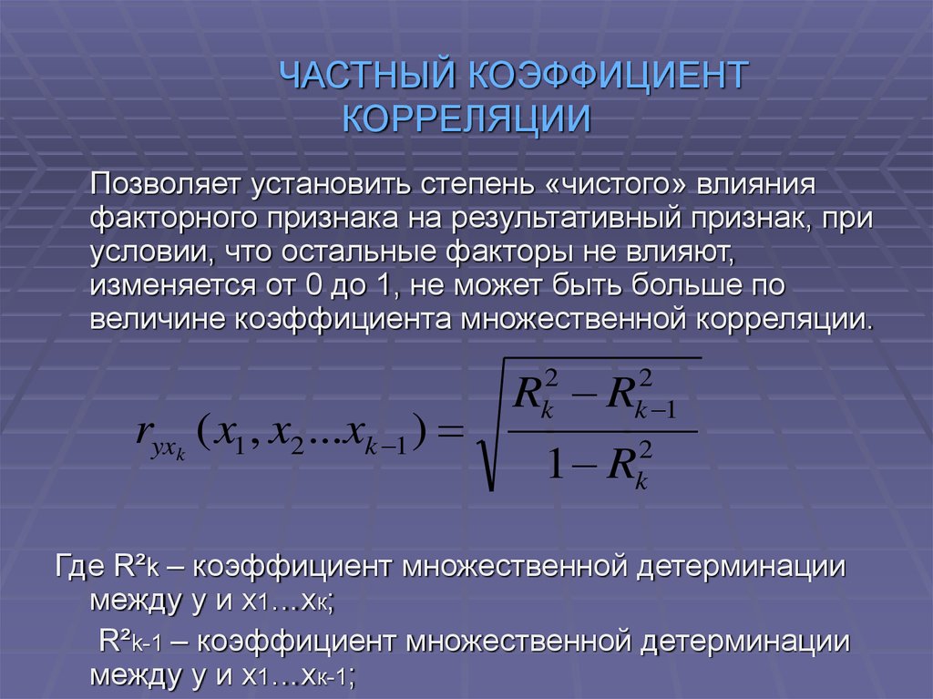 С помощью коэффициента