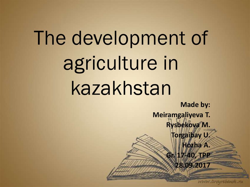 agriculture in kazakhstan presentation