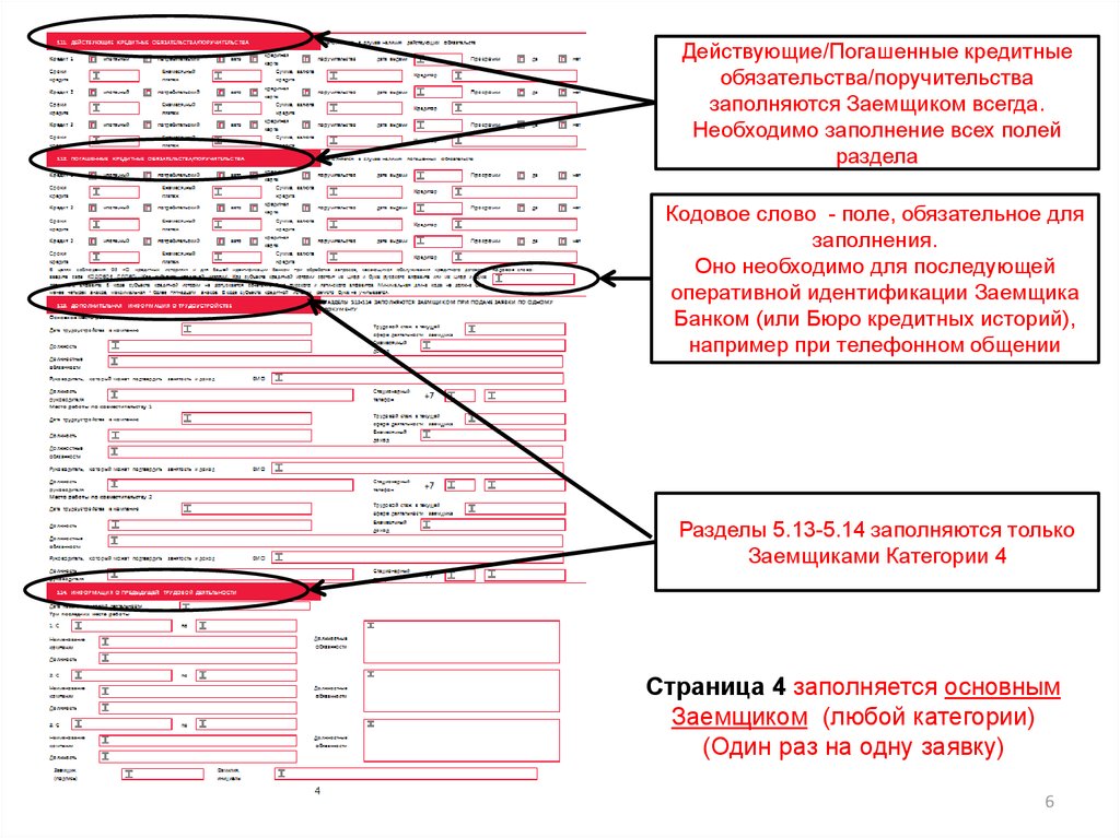 Памятка по заполнению заявленияанкеты на жилищный ипотечный кредит  презентация онлайн