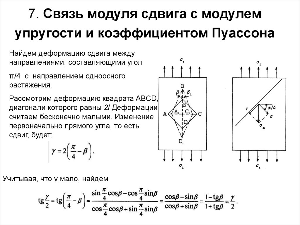 Модуль зависит от. Модуль упругости и модуль сдвига. Связь модуля сдвига с модулем нормальной упругости. Зависимость между модулем упругости и модулем сдвига. Связь между модулем Юнга и модулем сдвига.